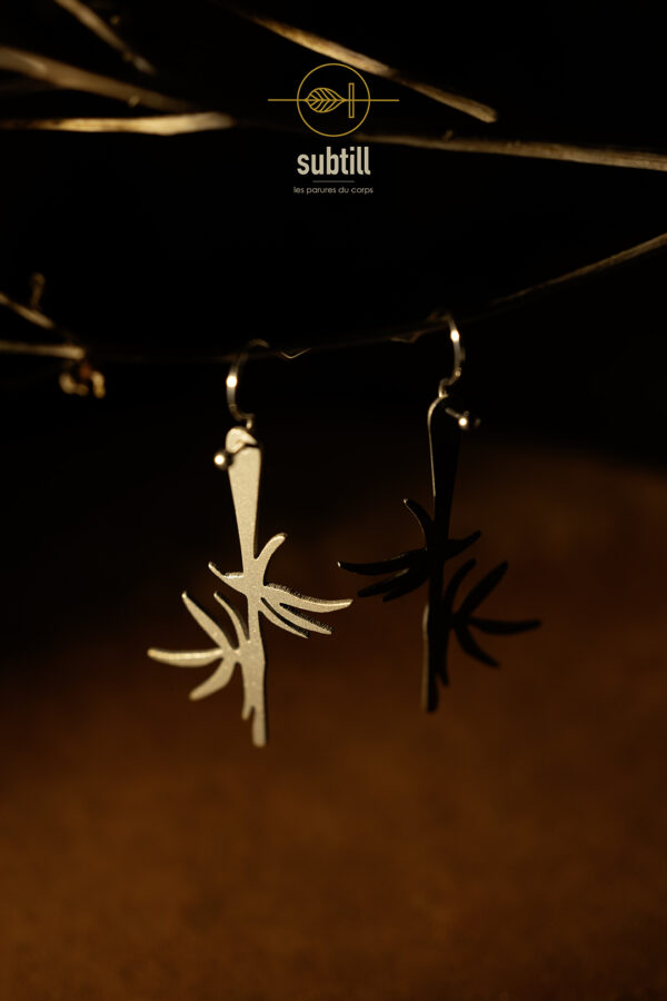 Boucles "Brindilles Rosier Liane" PM – Image 3